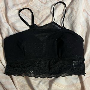 black bralette
